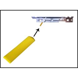 2-1/4" Yellow Handle Sleeve For Williams/Bally Lockdown Bar Lever Guide Receiver Assembly